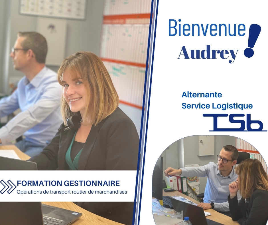 Audrey, alternante Service Logistique 